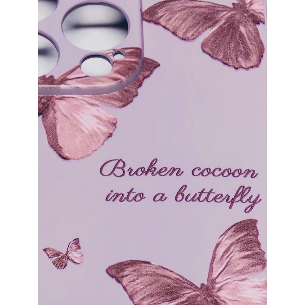 iPhone 15 Pro Butterfly Super Slim Phone Case Multi Protective Purple New